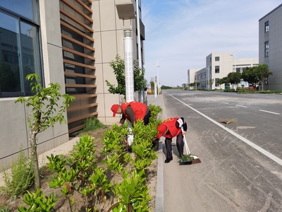 志愿服务进园区 文明创建我先行